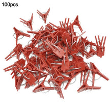 Load image into Gallery viewer, 100PCS Plant Grafting Clip Plastic Gardening Tool For Cucumber Eggplant Watermelon, Round Mouth Flat Mouth Anti-fall Clamp
